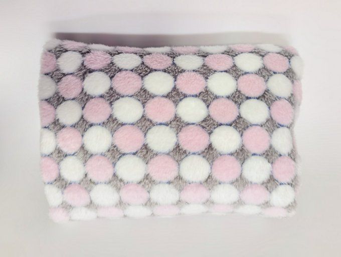 plaid motif cercle personnalisé